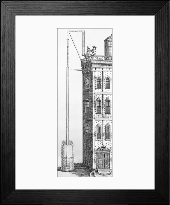 Framed Print : Experiment in Atmospheric Pressure