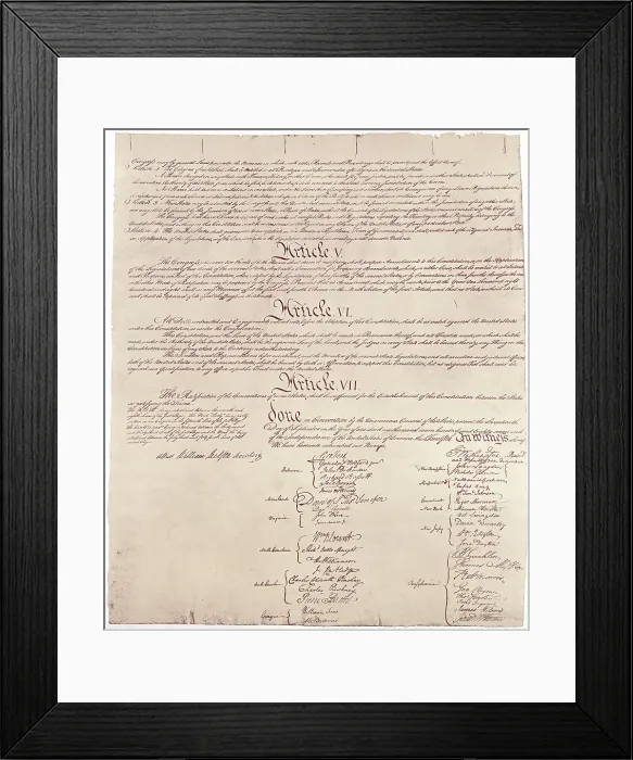 Framed Print : US Constitution Framed Print : US Constitution