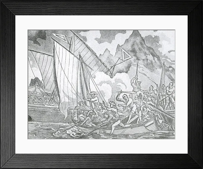 Framed Print : Zheng Yi's Pirates Capture John Turner, 1806 Framed Print : Zheng Yi's Pirates Capture John Turner, 1806