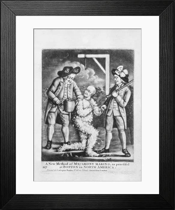Framed Print : Public Humiliation, Tarring and Feathering, 1774 Framed Print : Public Humiliation, Tarring and Feathering, 1774