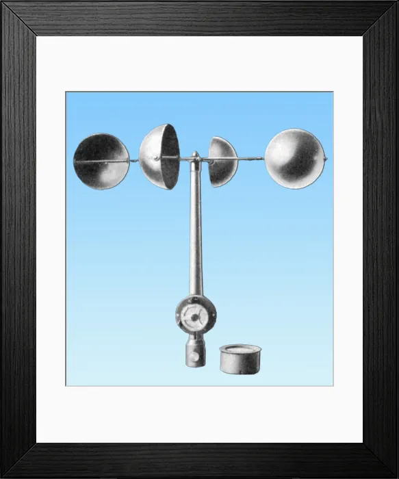 Framed Print : An Anemometer