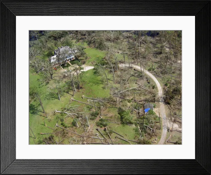 Framed Print : Hurricane Katrina Damage Framed Print : Hurricane Katrina Damage