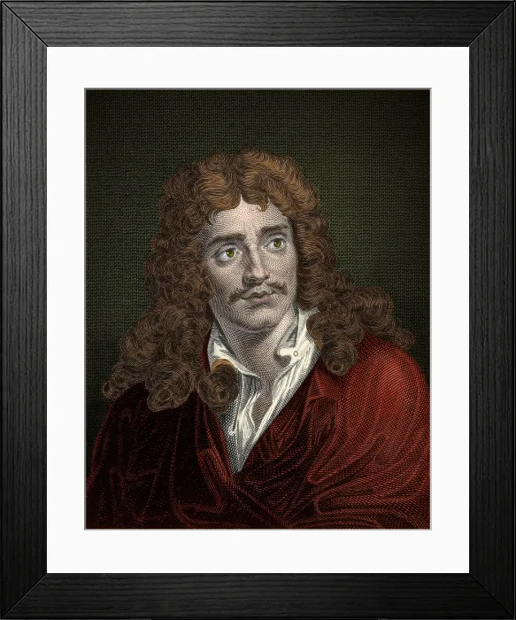 Framed Print : Moliere, French Playwright and Actor