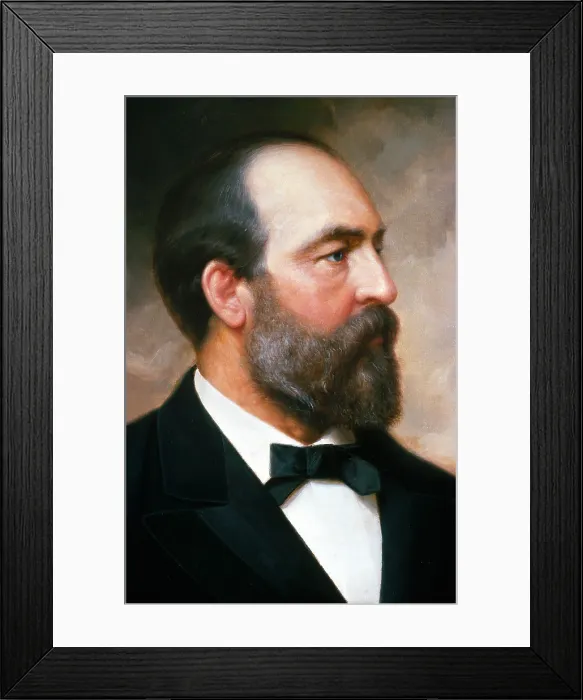 Framed Print : James A. Garfield, 20th U.S. President Framed Print : James A. Garfield, 20th U.S. President