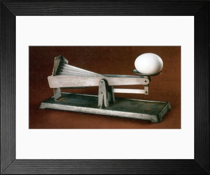 Framed Print : Acme Egg Grading Scale, 1924 Framed Print : Acme Egg Grading Scale, 1924