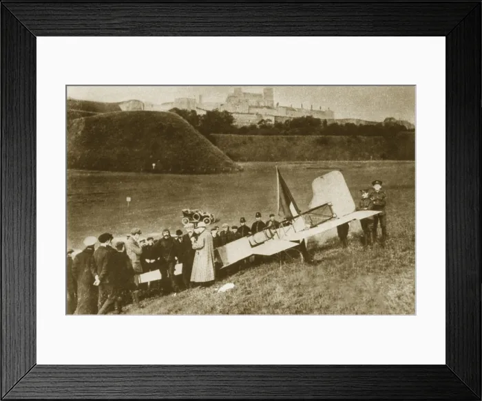 Framed Print : Bleriot Lands In England, 1909