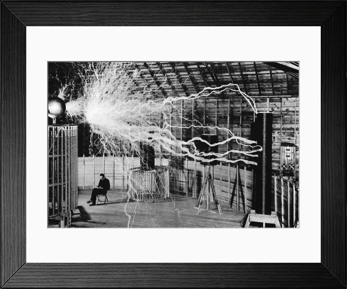 Framed Print : Nikola Tesla, Serbian-American Inventor Framed Print : Nikola Tesla, Serbian-American Inventor