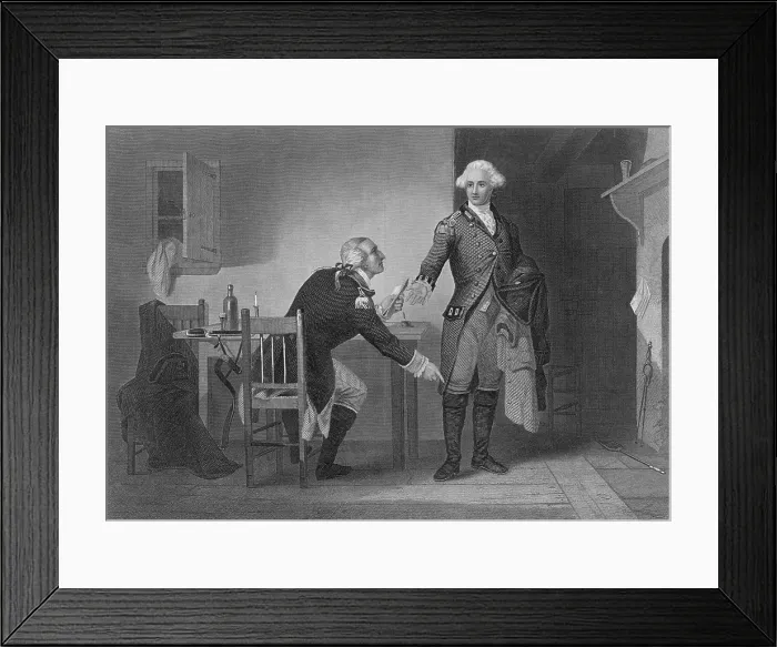 Framed Print : Treason of Benedict Arnold, 1780