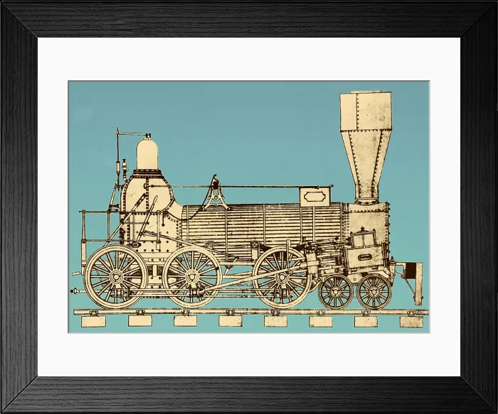 Framed Print : 19th Century Locomotive Framed Print : 19th Century Locomotive