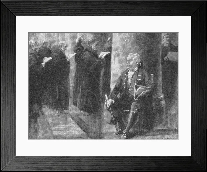 Framed Print : Edward Gibbon, English Historian Framed Print : Edward Gibbon, English Historian
