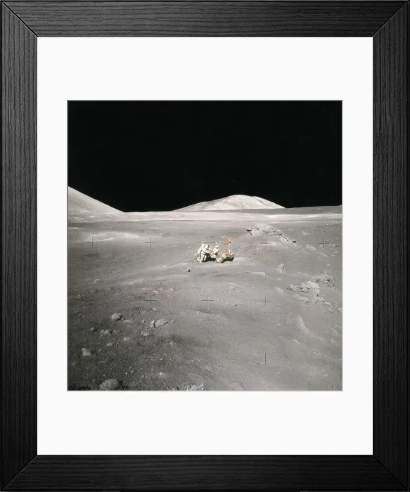 Framed Print : Lunar Rover and Harrison Schmitt, Apollo 17, 1972 Framed Print : Lunar Rover and Harrison Schmitt, Apollo 17, 1972