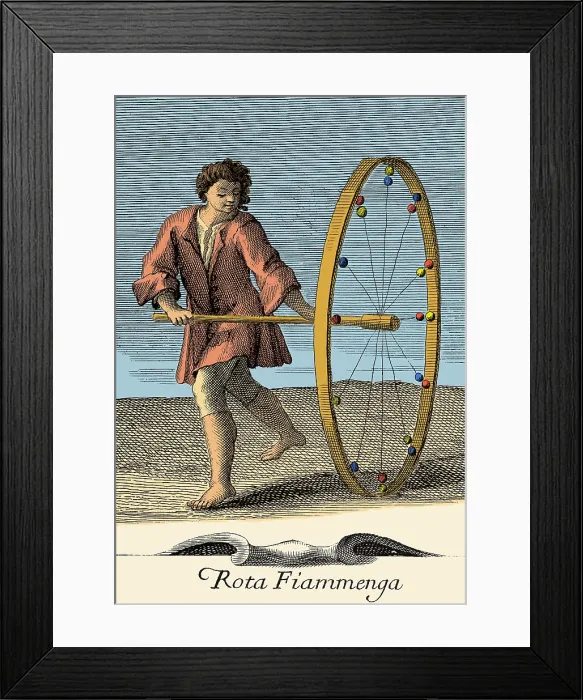 Framed Print : Rota Fiammenga, 18th Century Toy Framed Print : Rota Fiammenga, 18th Century Toy