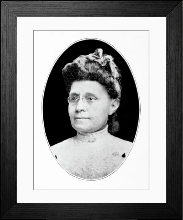 Framed Print : Fannie Barrier Williams, American Educator and Activist Framed Print : Fannie Barrier Williams, American Educator and Activist