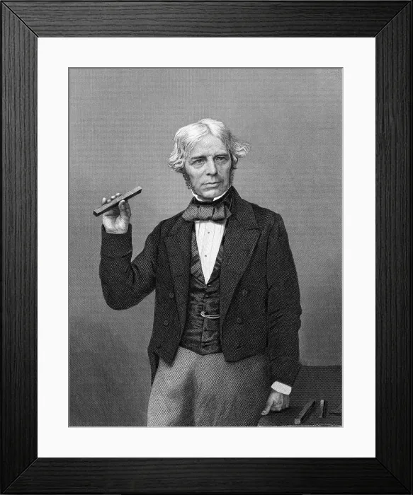 Framed Print : Michael Faraday, English Chemist and Physicist Framed Print : Michael Faraday, English Chemist and Physicist
