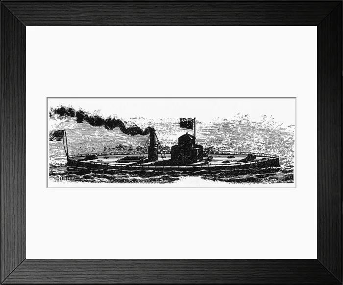 Framed Print : Ironclad USS Monitor, 1860s Framed Print : Ironclad USS Monitor, 1860s