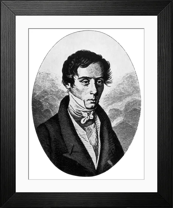 Framed Print : Augustin Fresnel, French Physicist Framed Print : Augustin Fresnel, French Physicist