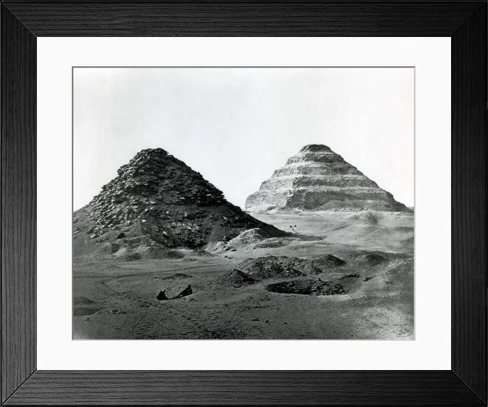 Framed Print : Pyramid of Djoser, 1857 Framed Print : Pyramid of Djoser, 1857