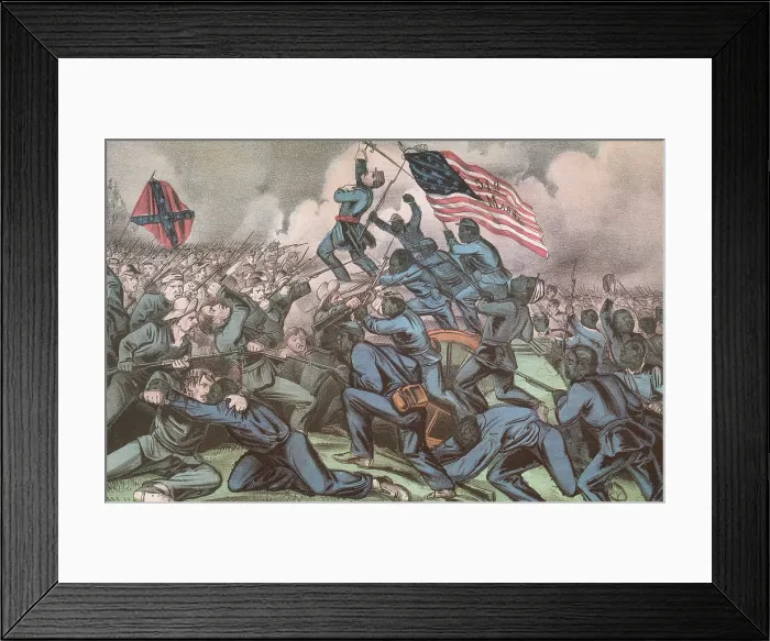 Framed Print : Second Battle of Fort Wagner, 1863