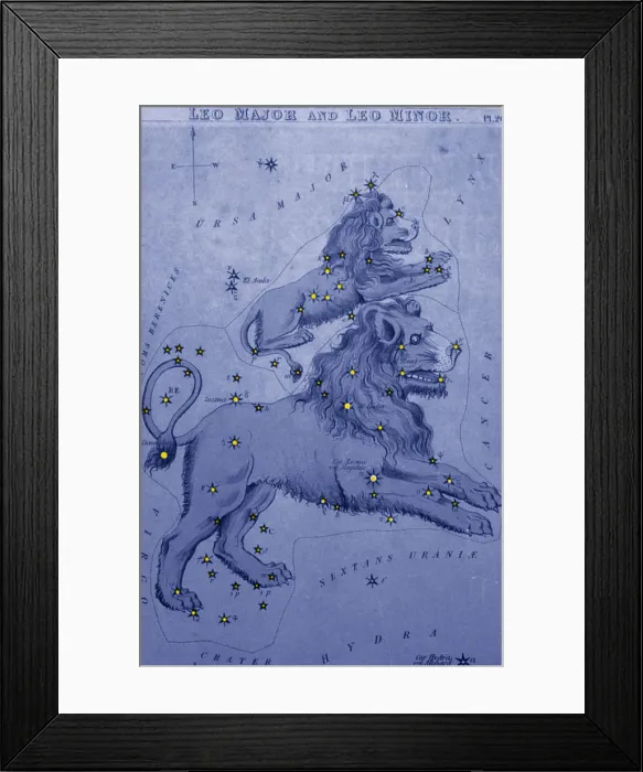 Framed Print : Leo Major and Leo Minor, 19th Century Framed Print : Leo Major and Leo Minor, 19th Century