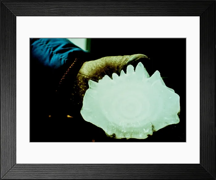 Framed Print : Hailstone. A very large hailstone. No location given Framed Print : Hailstone. A very large hailstone. No location given