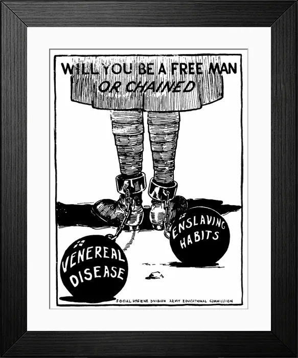 Framed Print : VD Poster, Will You Be A Free Man Or Chained? Framed Print : VD Poster, Will You Be A Free Man Or Chained?