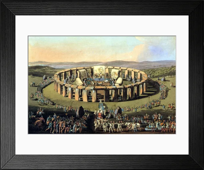 Framed Print : Stonehenge, Druid Festival