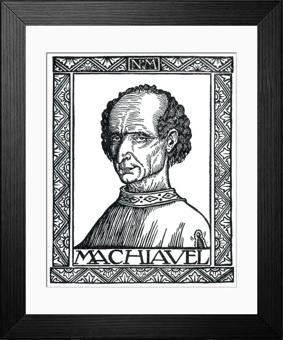 Framed Print : Niccolo Machiavelli, Italian Author Framed Print : Niccolo Machiavelli, Italian Author