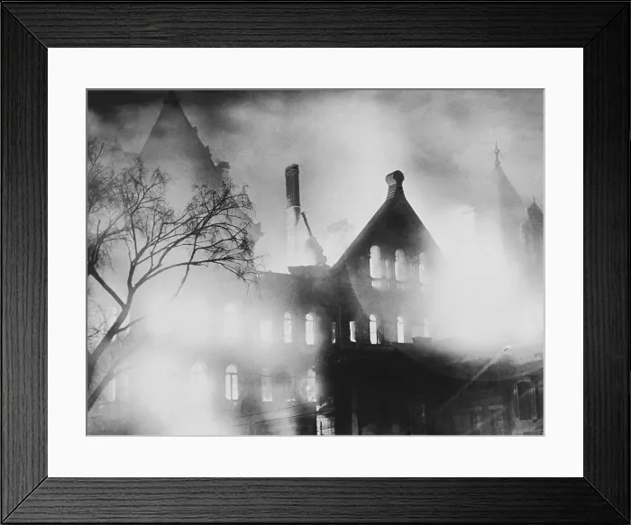 Framed Print : New York State Capitol Fire, 1911 Framed Print : New York State Capitol Fire, 1911
