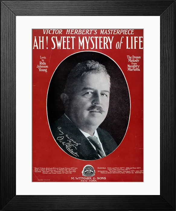 Framed Print : Victor Herbert, American Composer and Conductor Framed Print : Victor Herbert, American Composer and Conductor