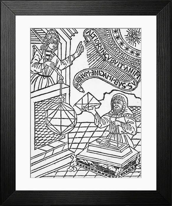 Framed Print : Medieval Mathematicians Framed Print : Medieval Mathematicians