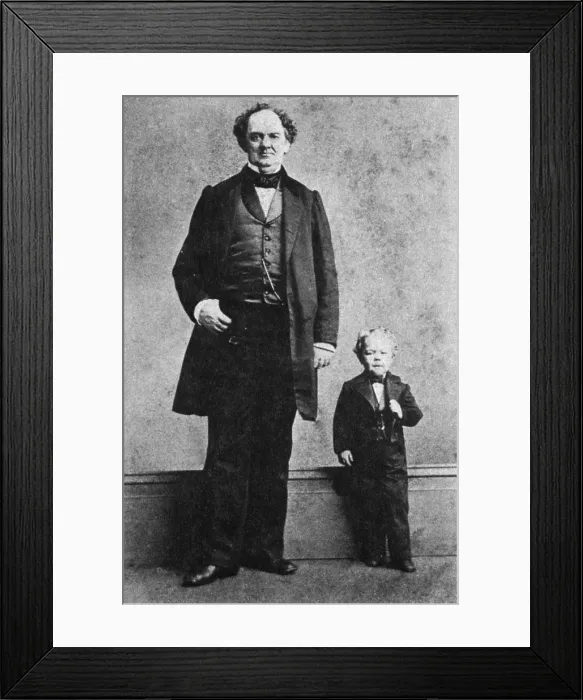 Framed Print : P.T. Barnum and Commodore Nutt, 1863 Framed Print : P.T. Barnum and Commodore Nutt, 1863