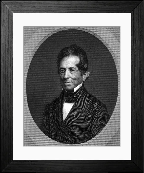 Framed Print : Thomas Hopkins Gallaudet, American Educator Framed Print : Thomas Hopkins Gallaudet, American Educator