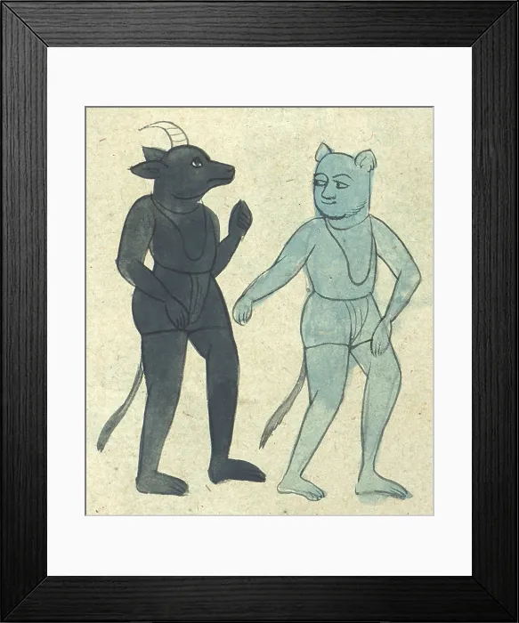 Framed Print : Islamic Demons, Jinns, 17th Century Framed Print : Islamic Demons, Jinns, 17th Century