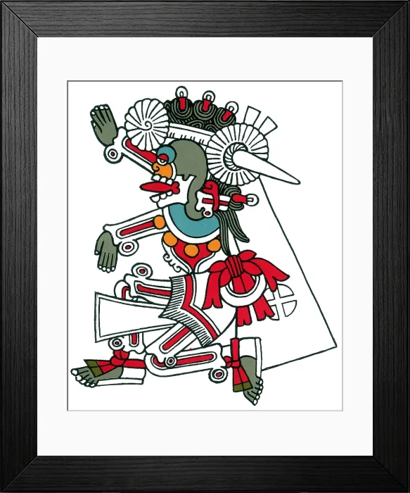Framed Print : Mictlantecuhtli, Aztec God of Death, 15th century