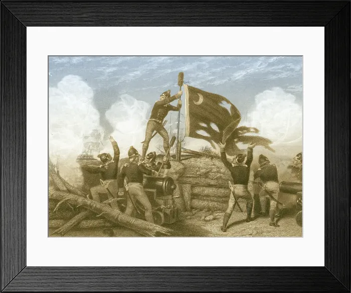Framed Print : Defense of Fort Moultrie, 1776 Framed Print : Defense of Fort Moultrie, 1776