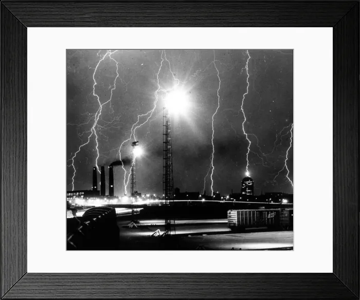 Framed Print : Lightning, 1960s Framed Print : Lightning, 1960s