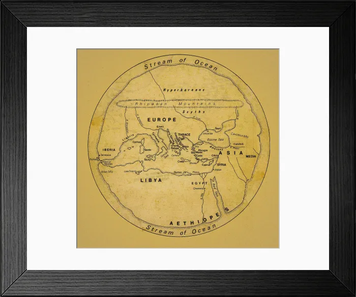 Framed Print : The world as seen by the ancients Framed Print : The world as seen by the ancients