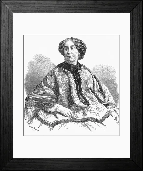 Framed Print : George Sand, French Author and Feminist Framed Print : George Sand, French Author and Feminist
