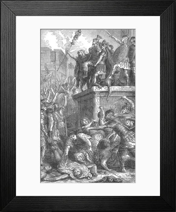Framed Print : Revolt of the Praetorian Guards, 69 AD Framed Print : Revolt of the Praetorian Guards, 69 AD