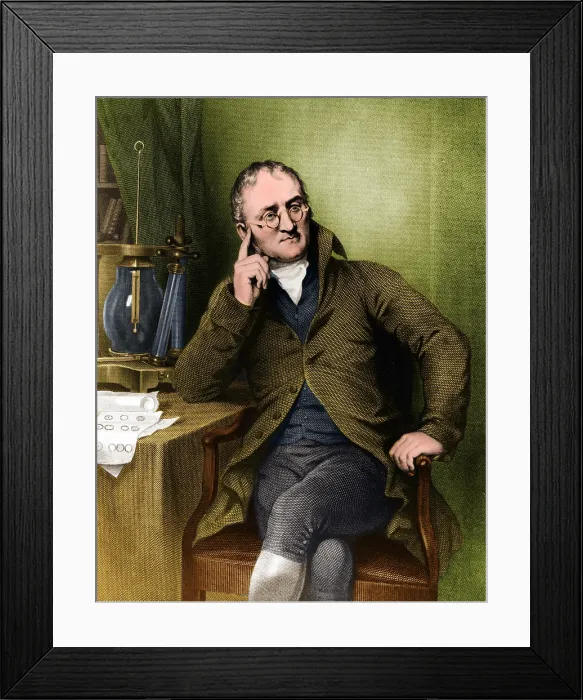 Framed Print : John Dalton, English Chemist
