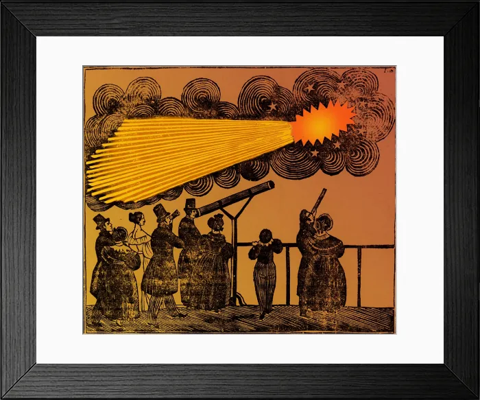 Framed Print : Halley's Comet, 1835