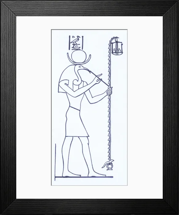 Framed Print : Thoth, Egyptian God of Wisdom