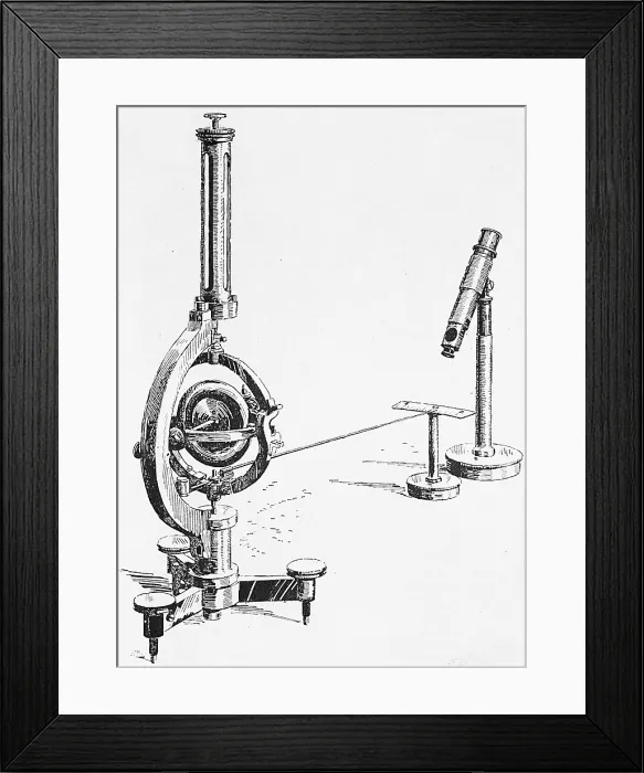 Framed Print : Spinning Gyroscope, Illustration