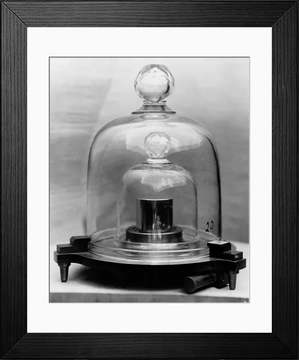 Framed Print : National Standard of Mass, Kilogram Framed Print : National Standard of Mass, Kilogram