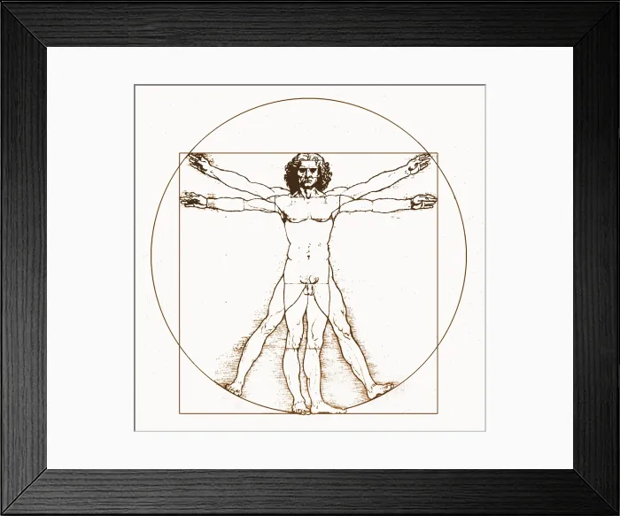Framed Print : Human body by Da Vinci Framed Print : Human body by Da Vinci