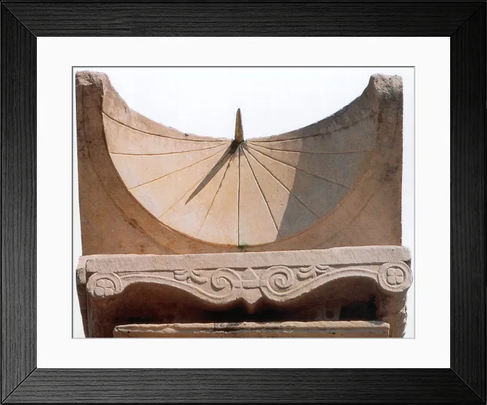 Framed Print : Roman Sundial, Pompeii Framed Print : Roman Sundial, Pompeii