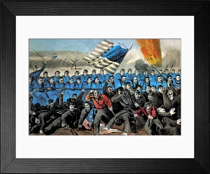 Framed Print : American Civil War, Battle of Malvern Hill, 1862 Framed Print : American Civil War, Battle of Malvern Hill, 1862
