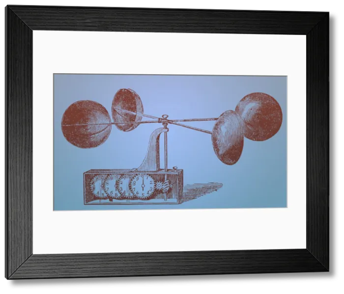 Framed Print : Robinson's Anemometer, 1846