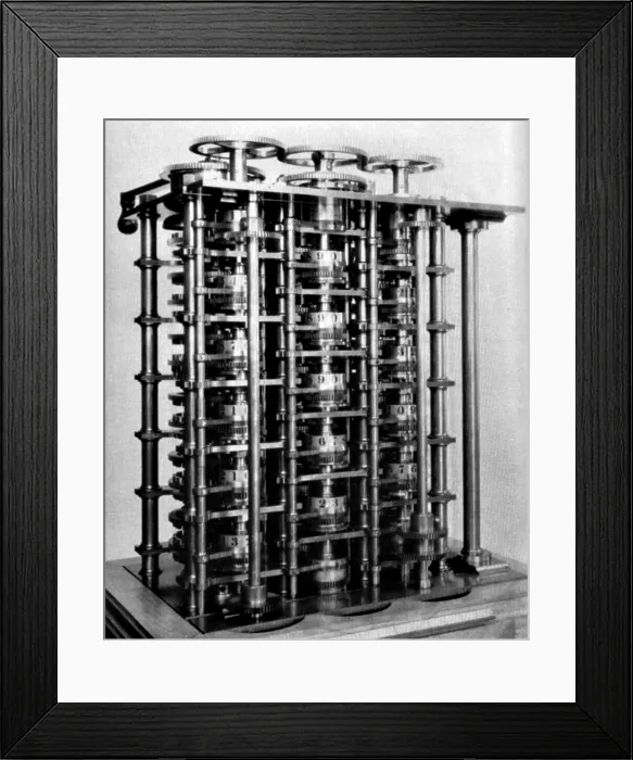 Framed Print : Charles Babbage, First Difference Engine Framed Print : Charles Babbage, First Difference Engine
