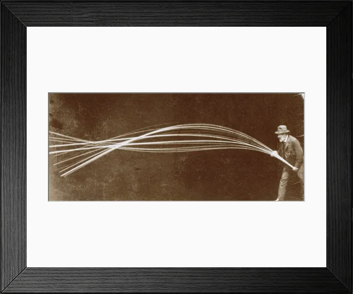 Framed Print : Vibration of A Flexible Rod, 1886